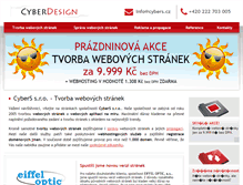 Tablet Screenshot of cyberdesign.cz